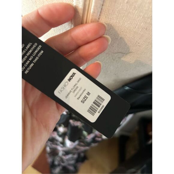 Fashion nova strapless floral dress low to high size medium long maxi dress - Picture 6 of 6